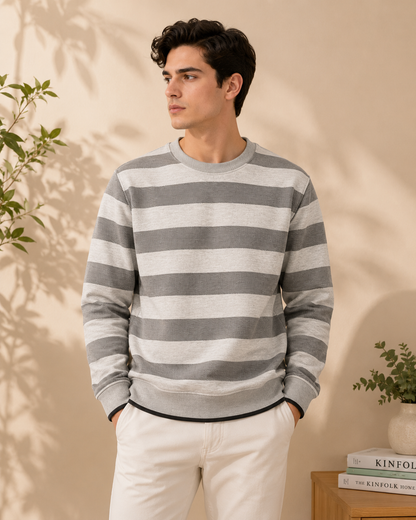 Classic Striped Crew Neck T-Shirt
