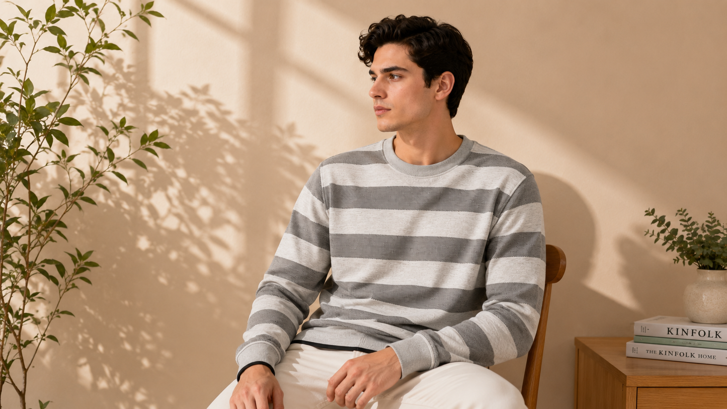 Classic Striped Crew Neck T-Shirt