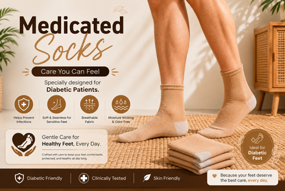 Soft & Breathable Medicated Socks